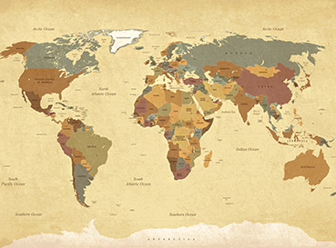 Naklejki Mapy świata